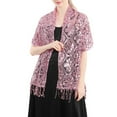 thumbnail image 2 of Dengjunhu Shawl Comfortable Long Elegant Lightweight Polyester Sequin Glitter Evening Dress Shawl for Dating, 2 of 7