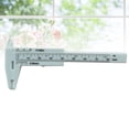 thumbnail image 3 of Shisuyan 80mm Mini Plastic Sliding Vernier Caliper Button Jewelry Size Gauge Measure Tool (White), 3 of 8
