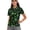 Lucky Four Leaf Clover, variant on Whosucclay Skull Heart 1/4 Zip Golf Polo Short Sleeve Blouse, Polyester Polo Shirts Lightweight Soft Women Short Sleeve Golf Shirts for Summer Tennis Fitness Size Large