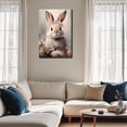 thumbnail image 3 of AVOI Easter Bunny Floral Wreath Canvas Art, Vintage Rabbit Aesthetic Picture Posters Canvas Wall Decor Artwork Painting Ideal for Living Room, Home Office, Bedroom, Cafe Decor, P13, 3 of 6