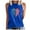 Blue, variant on IROINNID Patriotic Shirts for Women Round Neck Tank Summer Casual Tops Regular Vest Tops Sleeveless Tops USA 4th Of July