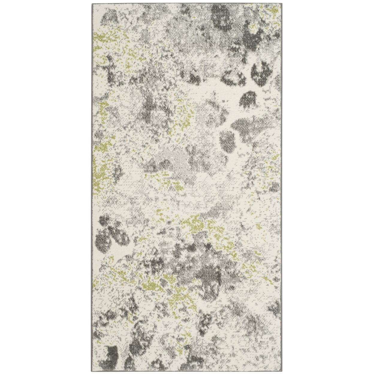 SAFAVIEH Watercolor Isabella Abstract Colorful Area Rug, Ivory/Grey, 8' x 10'