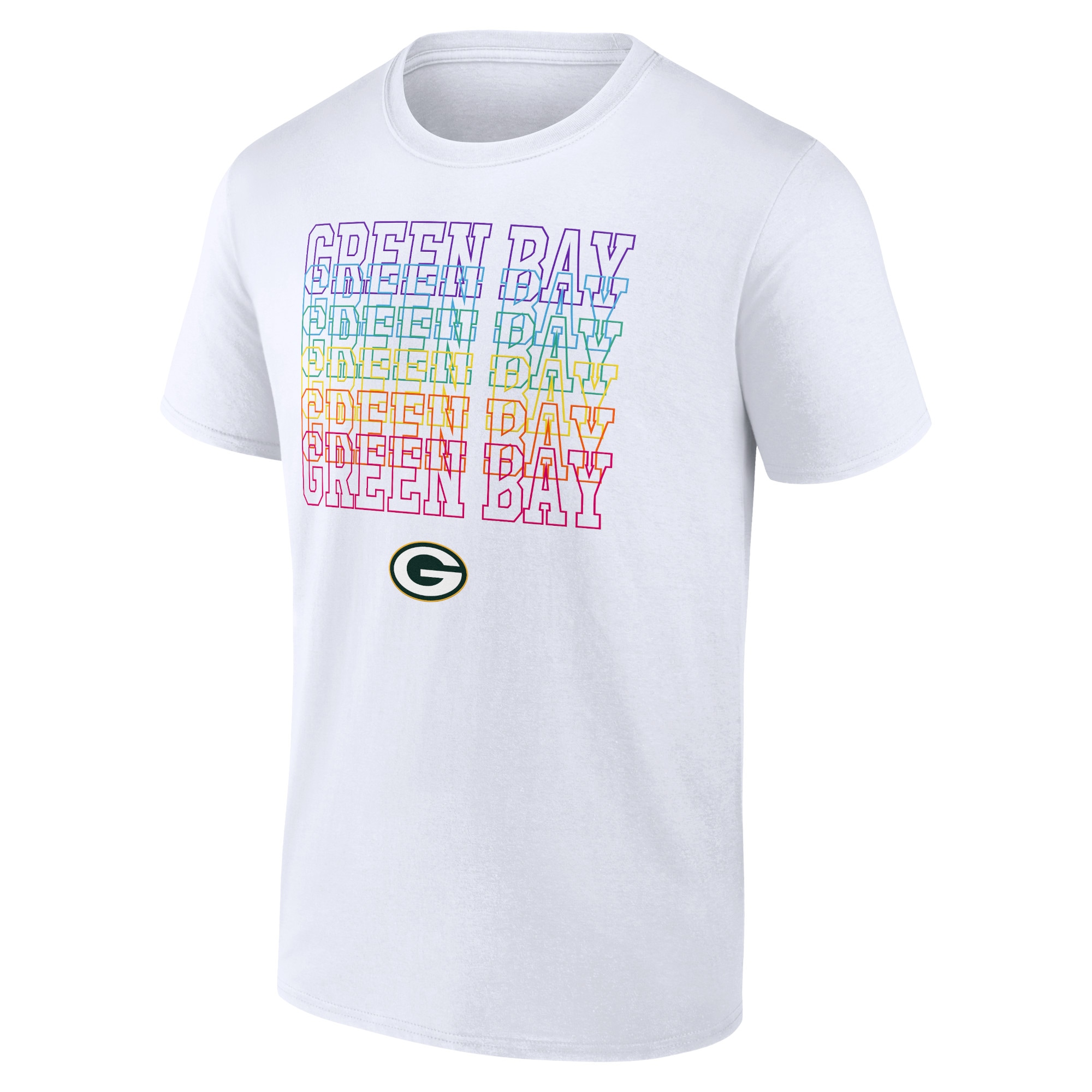Men's Fanatics Branded White Green Bay Packers City Pride Logo T-Shirt - image 2 of 3