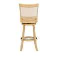 thumbnail image 7 of Linon Tredwell Round 31" Mid Back Swivel Bar Stool, Light Driftwood/Beige, 7 of 7