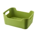 thumbnail image 2 of Plastic Storage Box with Handle | Kitchen & Pantry Organization | Multi-Use Organizer for Snacks, Utensils & Household Items | Durable Green Container, 2 of 6