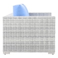 thumbnail image 3 of Modway Convene Outdoor Patio Loveseat in Light Gray Light Blue, 3 of 8