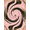 Pink Black Gold, Pattern 11, variant on Design&I 8'x10' Washable Area Rug Blush Charcoal Swirls Sophisticated Modern Veined Surface Motif for Living Room, Family Extra Large Skid-Resistant Low Profile