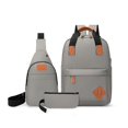 thumbnail image 1 of unids/set mochila escolar Unisex mochila de viaje bolso de hombro cartera puerto de carga USB, 1 of 1
