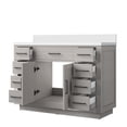 thumbnail image 4 of Abbey 48 in W x 22 in D White Oak Single Vanity and Cultured Marble Top, 4 of 6