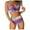Multicolor, variant on BONIXOOM One Piece Swimsuit Women Underwire Elastic Printed Two-Piece Sets High Cut Summer Swimwears on Clearance Multicolor Size 8