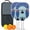 White-1, variant on Pickleball Paddles Set Of 2, Fiberglass Surface, Astonished Dog Print, 4 Balls & Bag