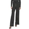 thumbnail image 3 of Halston womens  Polka Dot Wide Leg Pant, s, 3 of 4