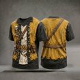 thumbnail image 2 of CONFREE Halloween Mens Pirate Captain Tshirts Short Sleeve Crew Neck Graphic Lightweight Hallowmas T-Shirts for Men, 2 of 3
