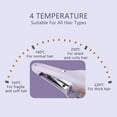 thumbnail image 3 of French Wave Curling Iron, Curluxes French Curls Iron, S Shape Hair Curler for Women, Portable Electric Curling Heated Styling Comb Anti-Scald 15s Fast Heating, 3 of 7