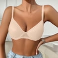thumbnail image 2 of Mujeres de Color Sólido Cuatro Filas Ajustable Inalámbrico Sujetador Levantamiento Reunión Plegable Sagging para el Uso Diario, Ropa Interior de Nylon Cómoda, 2 of 6