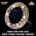 thumbnail image 3 of Bell + Howell Round Mosaic Solar Powered Disk Lights with Auto On/Off 8 Pack, 3 of 11