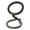 Black, variant on Double Hoop Magnetic Phone Holder with Full Rotation Capability Foldable Metal Construction for Desks