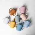 thumbnail image 5 of Taza de agua con pajita de silicona para niños, taza de agua a prueba de fugas, taza de agua con pajita para entrenamiento de bebé, taza para beber de aprendizaje para bebé, 1 rosa claro, 5 of 5