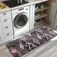 thumbnail image 3 of Pioneer Flower Floral Print Pattern Kitchen Rug Mat,Kitchen Runner Rugs Non Skid Washable,Decorative Kitchen Floor Mats for Kitchen,Sink,Laundry,17"x47.2", 3 of 7