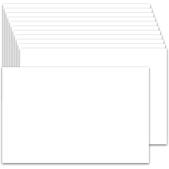 Paquete de 50 cartulinas de 5 x 7, cartulina blanca de 80 lb, papel grueso, cartulina pesada para impresora, postales, invitaciones de boda, tarjetas de agradecimiento, tarjetas de Navidad