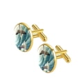 thumbnail image 2 of Seagull Stainless Steel Cufflink Set for Dress Shirts - for Formal Events, 2 of 6