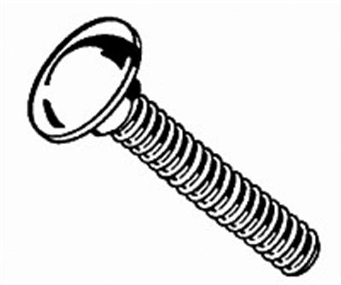 Bolt Carriage Zinc 1/4x1-1/2