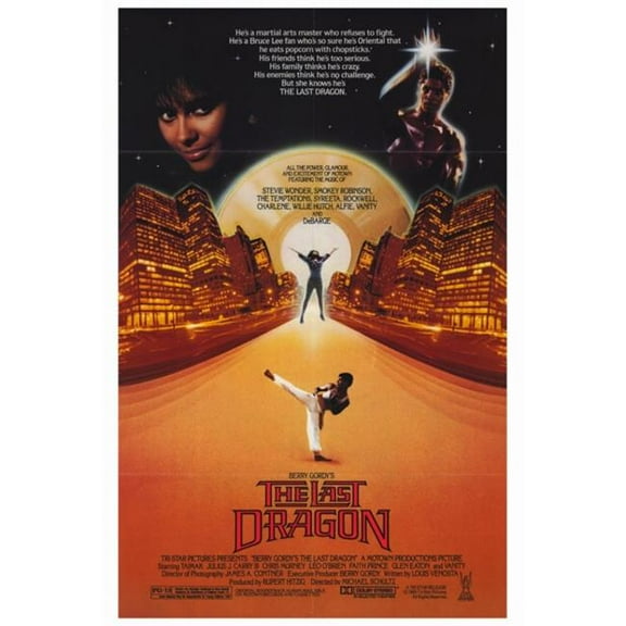 Pop Culture Graphics The Last Dragon Movie Poster Print, 27 x 40