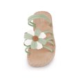 thumbnail image 5 of BLISSFUL STEP Women's Floral Sandals Slip on Open Toe Flats Sandals, 5 of 6