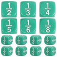 thumbnail image 2 of SHISUYAN 20pcs Rounded Fraction Dice Multi Sided Math Dice For Kids Educational Tools Classroom Game Accessories Enhance Math Skills For Teaching Home Education, 2 of 8
