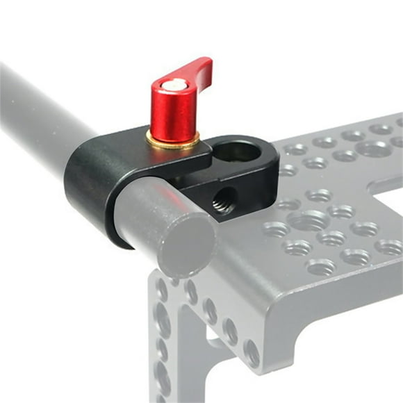 Camera Rig 15mm Rod Clamp Mount Versatile Setup, Supports External Monitors, LED Lights, and More