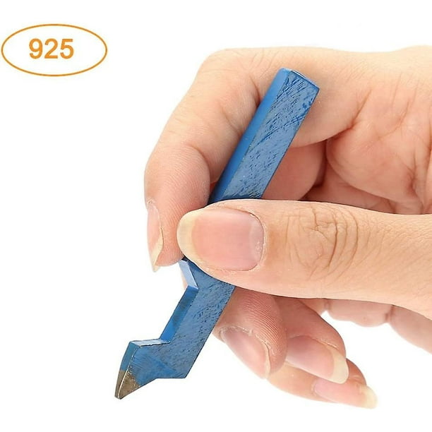 Herramienta de estampado de acero ShuxiuWang diseño curvo para joyería 1 pieza azul