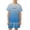 0-White120, variant on Byoo Toddler Boy Casual Outfit Set Loose Fit Gradient Crew Neck Tee Shirt Shorts Tracksuits