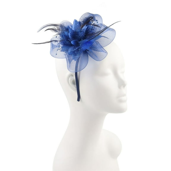 IDALL Fascinators Hats Tea Party Hats Girl Lady Hat Headwear Church Feather Clip Fascinators Hat Wedding Party Cap For Women Party Hats Fascinator Headband A One Size