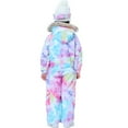 thumbnail image 4 of Kid's One Piece Snowsuits Overalls Ski Suits Jackets Coats Jumpsuits Winter Outdoor Waterproof Snowboard Snow Suits for Boys Girls, 4 of 5