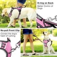 thumbnail image 4 of Arnés para perros de servicio WINSEE, tamaño grande, rosa, con 7 parches, 23 a 36 kg, 4 of 8