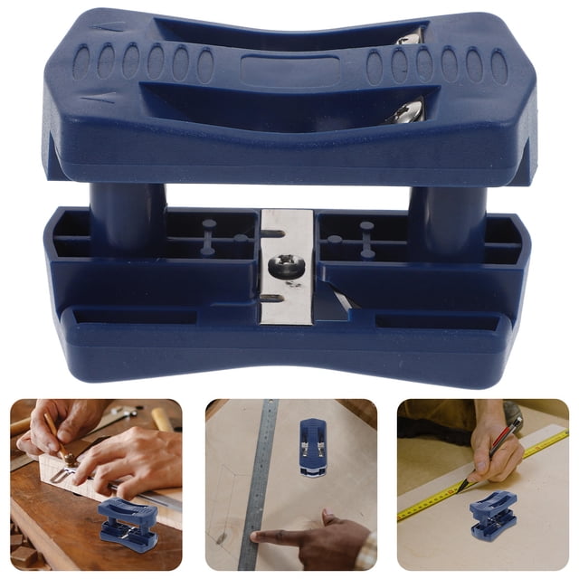TABLZONE Edge Banding Trimmer Tool in Navy with PVC Construction for Easy Woodworking Edge Trimming