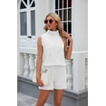 thumbnail image 5 of EASYBRAUS Women Summer Sleeveless Shorts Set Casual Drawstring Pocket Outfit Two Piece Set, 5 of 9