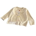 thumbnail image 2 of Fancifize Girls Knit Cardigan Kids Henley Long Sleeve Button Down Cute Shirts for Spring Fall Casual Tops,Beige, 2 of 8