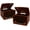 Walnut, variant on Electrohome Kingston 7-in-1 Vintage Vinyl Record Player Stereo System with 3-Speed Turntable, Bluetooth, AM/FM Radio, CD, Aux In, RCA/Headphone Out, Vinyl/CD to MP3 Recording & USB Playback - 2 PACK