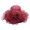 Red, variant on Kcolen Sun Hat for Women Tea Party Hats European Style Women's Sun Visor Hat with Large Floral Mesh Design for Fashionable Outdoor Sun