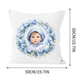 thumbnail image 2 of Easter Basket Stuffer Soft Throw Pillow With Hand-Drawn Character Design For Kids Room Decor 35 cm x 35 cm, 2 of 5