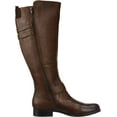 thumbnail image 2 of Naturalizer Women's Jessie Knee High Boots Chocolate Wide Calf 5M, 2 of 5