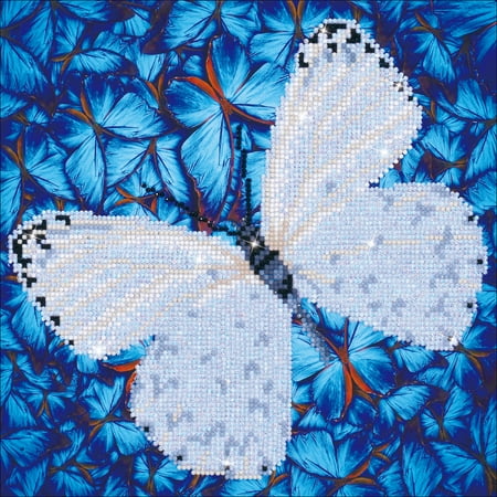 UPC: 4897073243559 | Diamond Dotz Diamond Embroidery Facet Art Kit 14 X14 -Flutterby White