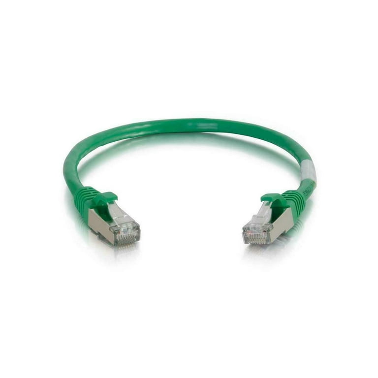 C2G 35ft Cat6 Snagless Shielded (STP) Network Patch Cable - Green - 35 ft Category 6 Network Cable for Network Device - First End: 1 x RJ-45 Network - Male - Second End: 1 x RJ-45 Network - Male - Patch Cable - Shielding - Gold, Nickel Plated Connect