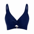 thumbnail image 7 of XEGLSBU Swimsuits for Women Plus Size Red Women's Swimwear Tankini Set Beach Pool Cover up Hollow out Bikini Top with Swim Shorts Conservative Two Piece Bathing Suit Navy Size M, 7 of 7