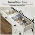 thumbnail image 4 of ELYKEN 72" Kitchen Pantry Storage Cabinet with Adjustable Shelves and Drawer, White, 4 of 7