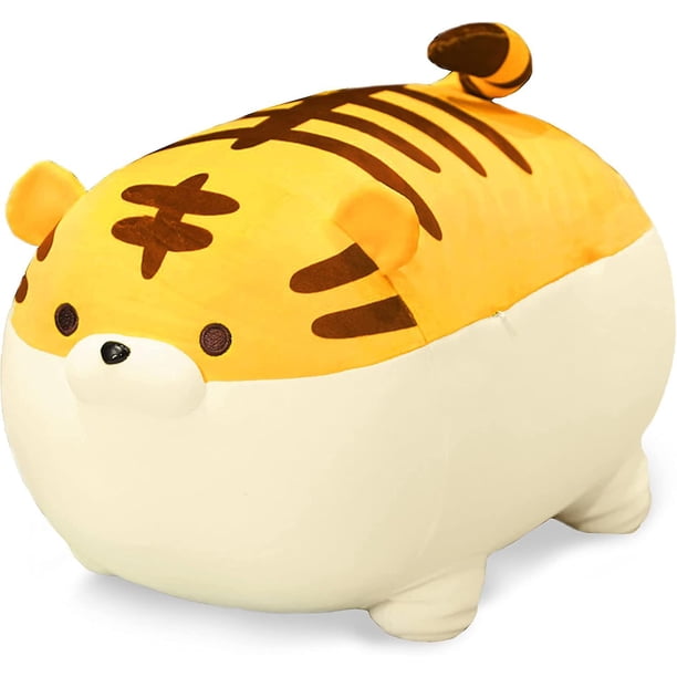 Juguete De Peluche De Gato Súper Suave, Animal De Peluche De Gatito Gordito Y Esponjoso, Almohada De Gato De Peluche Adorable para Niños O Decoración del Hogar (Amarillo, 19') Amarillo 19'