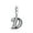 Letter D, variant on 925 Sterling Silver Charm for Bracelets Letter D Pendant Name Initial Aphabets Birthday Charm Women Bracelet Charm