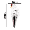thumbnail image 2 of Corcho de vino de cisne de cristal creativo - cisne de cabeza roja Ormromra, 2 of 5