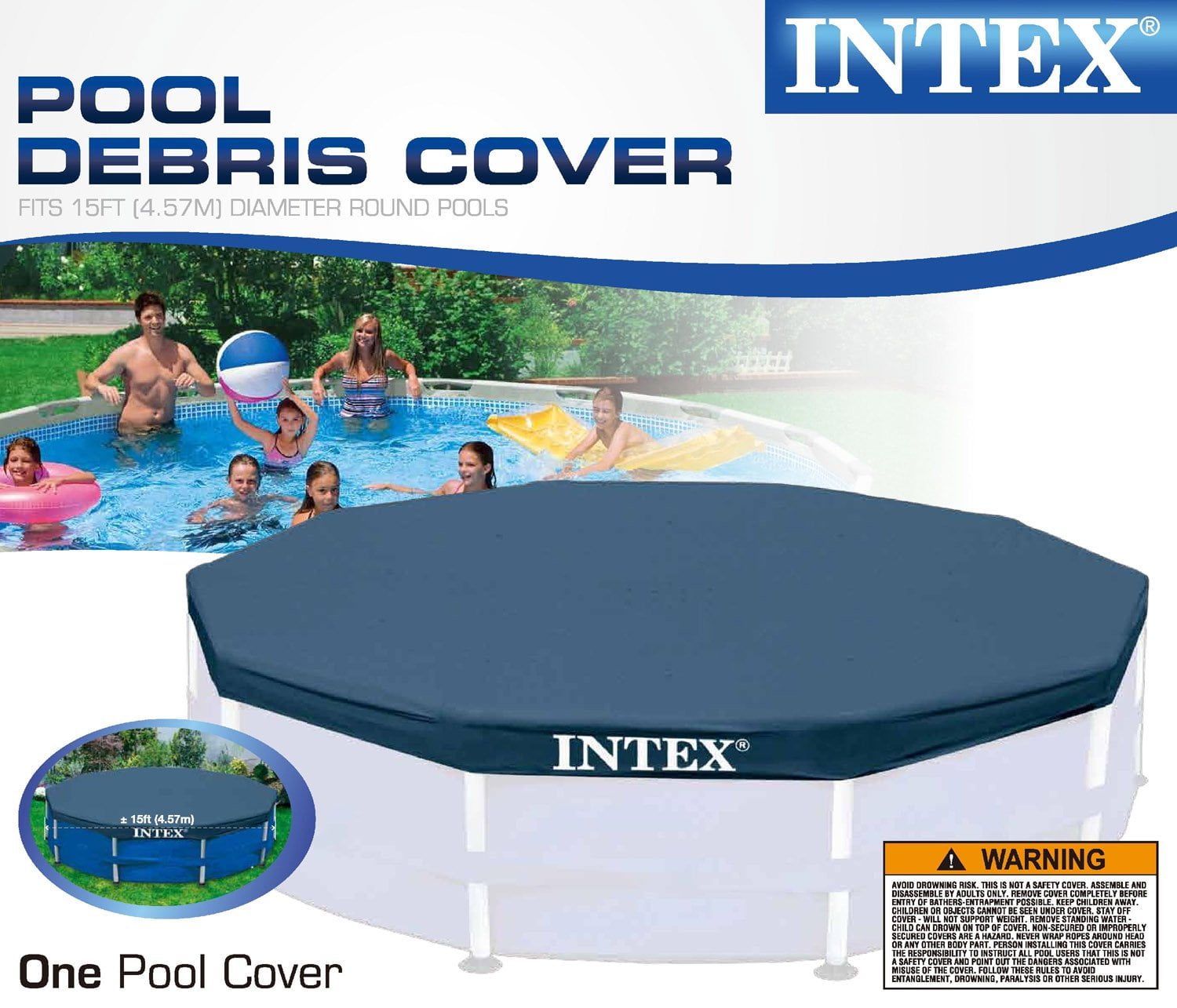 Summer Waves P52150003138 Pool Cover for 10-15ft Pools for sale online.